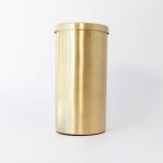 Buddy pet urn. Image of brass cylinder urn in brass.