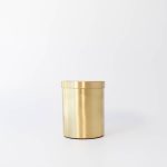 Buddy pet urn. Image of brass cylinder urn in brass.