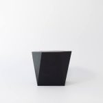 Buddy pet urn. Image of faceted garden urn in black.