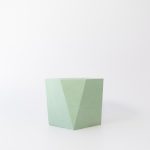 Buddy pet urn. Image of faceted garden urn in sage.