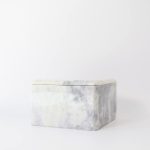 Buddy pet urn. Image of marble chest urn in emerald.