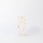Buddy pet urn. Image of terrazzo square urn in white.