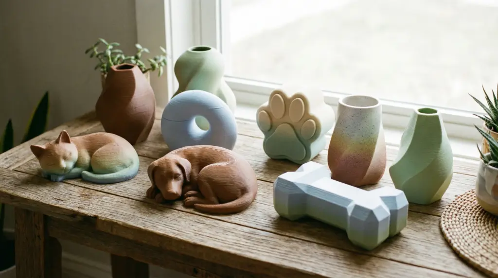 a-collection-of-unique-3d-printed-pet-urns-designed-in-various-shapes-and-colors